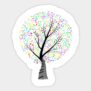 piano tree Sticker